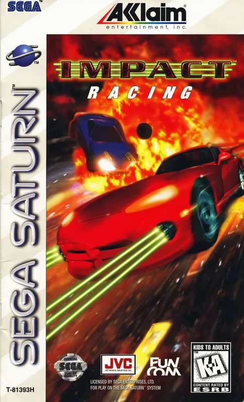 Impact Racing box art for Sega Saturn